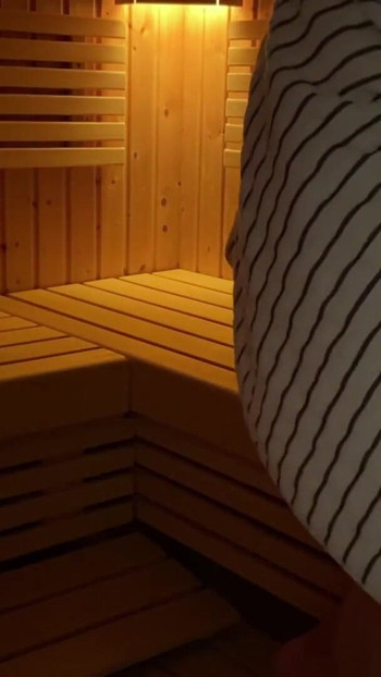 Jaw-dropping moment from "Caught masturbating in public sauna, strangers panties"