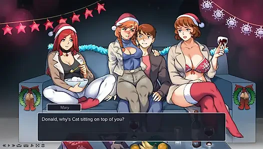 Noel'i üvey annem ile kutluyorum bana çok mutlu bir hediye porno oyunu verdi