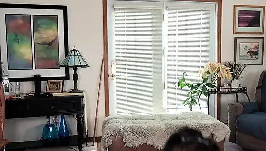 Masturbating My Hairy Pussy with My Favorite Dildo
