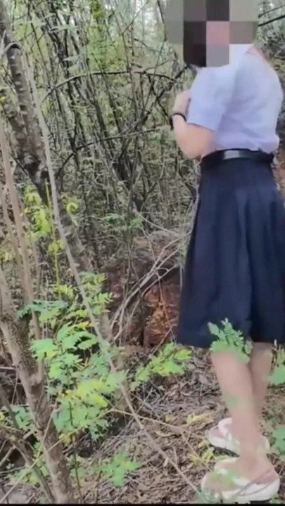 A Horny Thai School Girl Gets Fucked Deep in the Forest. | Clip 1