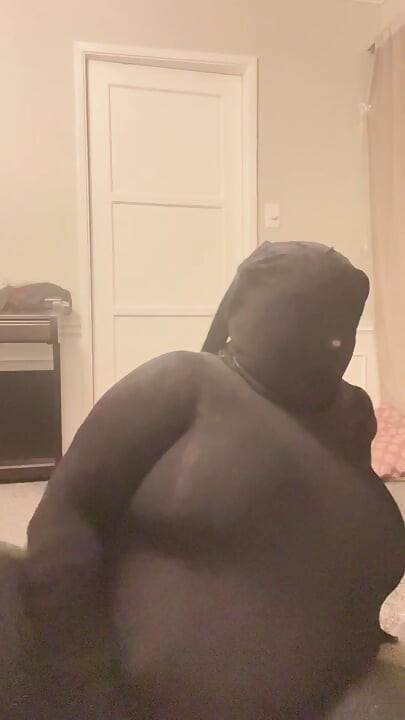 Rubber Doll Mask Encased Orgasm