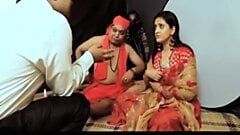 Cute and Shy Indian lady enjoying with Indian baba