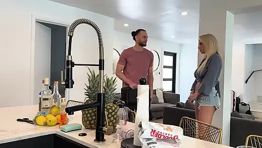 Stepmom Fucks College Plumber While Working