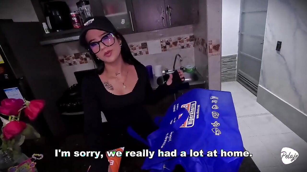 I'm a Delivery Girl and I Had to Deliver Milk. He Give Me with Milk Inside My Pussy.