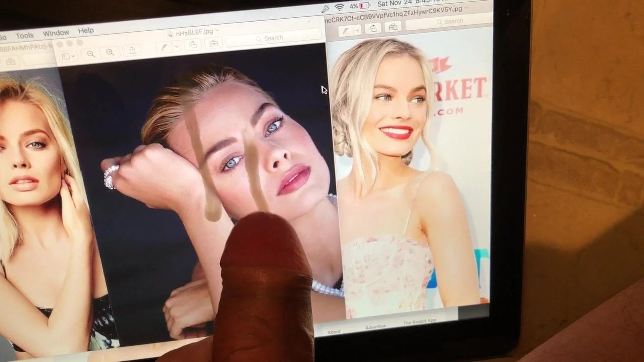 Margot Robbie acabando en homenaje