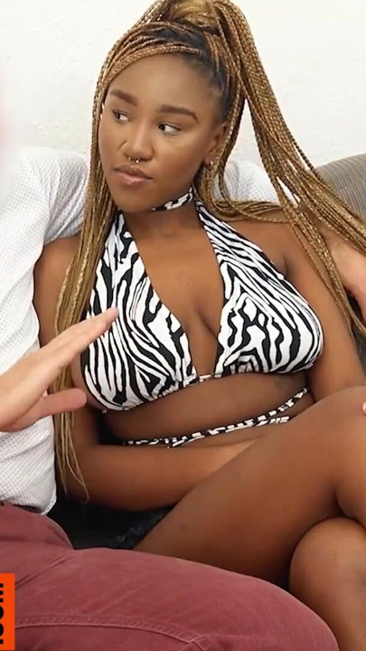 This BIG TITS EBONY TEEN showed off her DEEP THROAT game... got glazed with a hot FACIAL | Clip 1