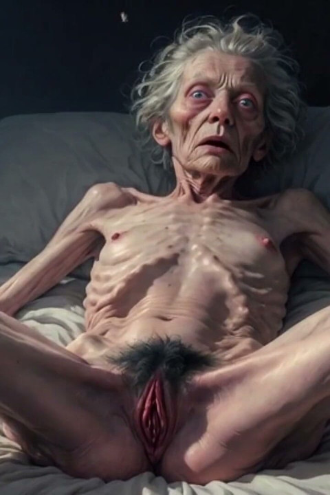 Horny 90 Year Old Skinny Granny Masturbates Her Hairy Wet Pussy - Frail Solo Play