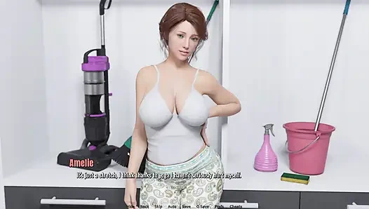 Stepmom Needs Help For Cleaning House Alex Rubbing Her Ass