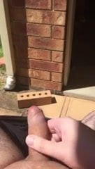 Jerking Off Outdoor