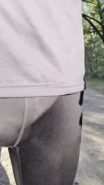 Iconic moment from "Morning run. Bulge in my lycra"