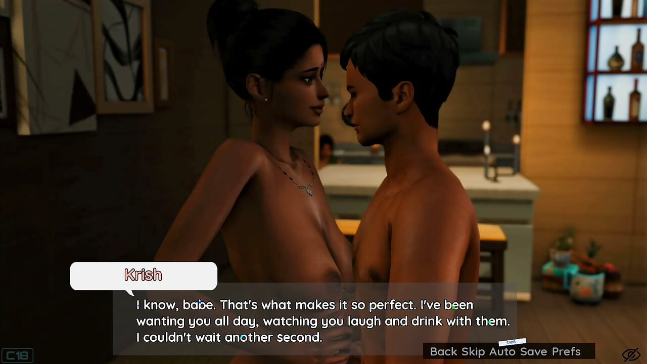 Leela and Ronnie watching rita and krish