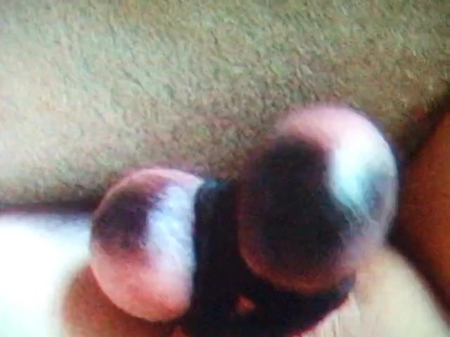 BANGING MY BLACK BALLS CBT