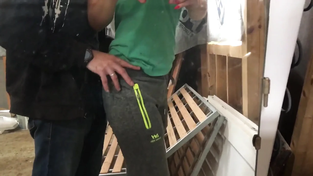 A Worker Fucking at a Construction Site and Cum Inside