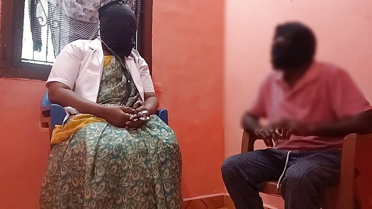 Doctor, patient hot talking sex in clinic