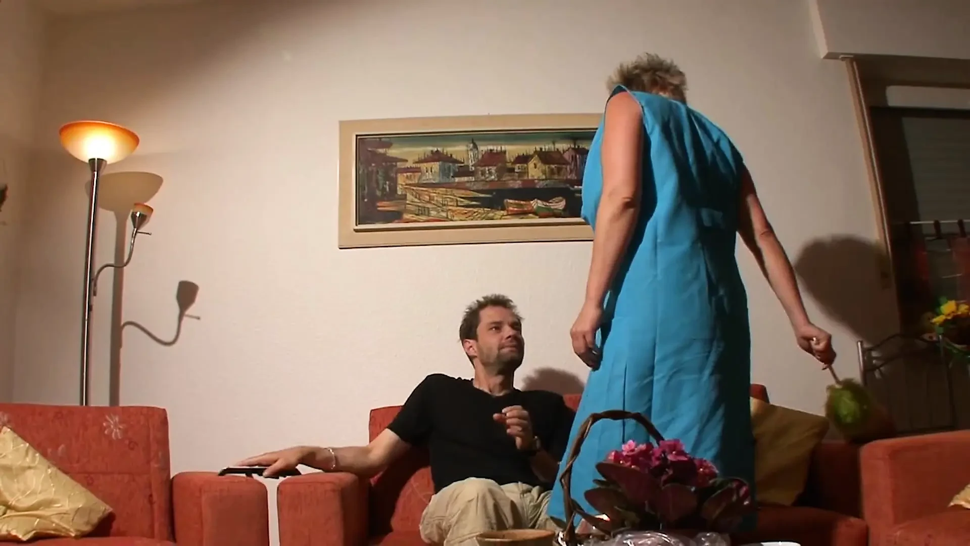 Blonde,granny,couple