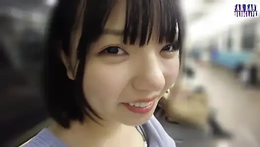 Rail-neckendes rendezvous mit einer kurz geschnittenen süße, die jeden warmen tropfen ausspioniert teil 6