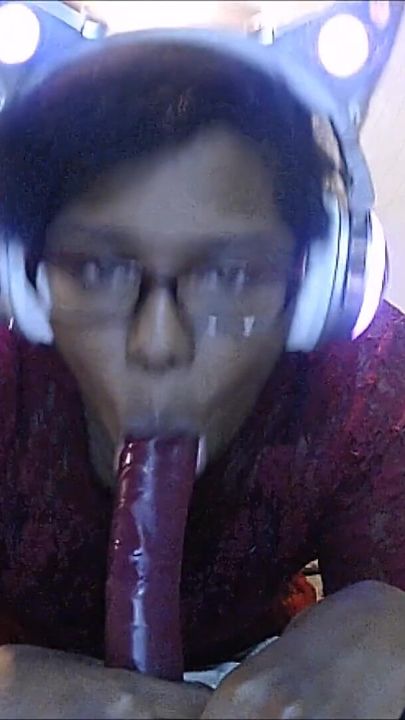 HD Ebony Neko Sloppy Blow