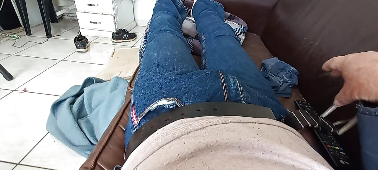 Playing in jeans