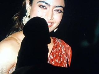 Cute Rashmika Mandanna Cum Tribute Facial