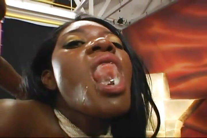Black Slut Has an Interracial Foursome with Three Well Endowed Guys