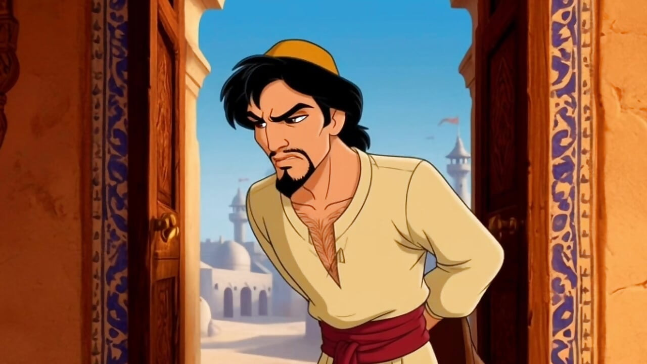 Puteri Jasmine, isteri cuckold Aladdin. Cartoon Parody