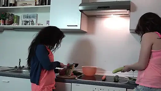 Lesbian Babes From France Playing with Big Toy