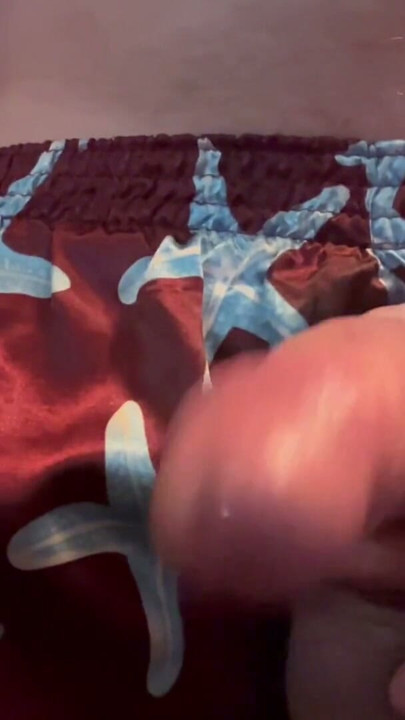 Satin Boxer Desire! Watch Me Cum! | Clip 3
