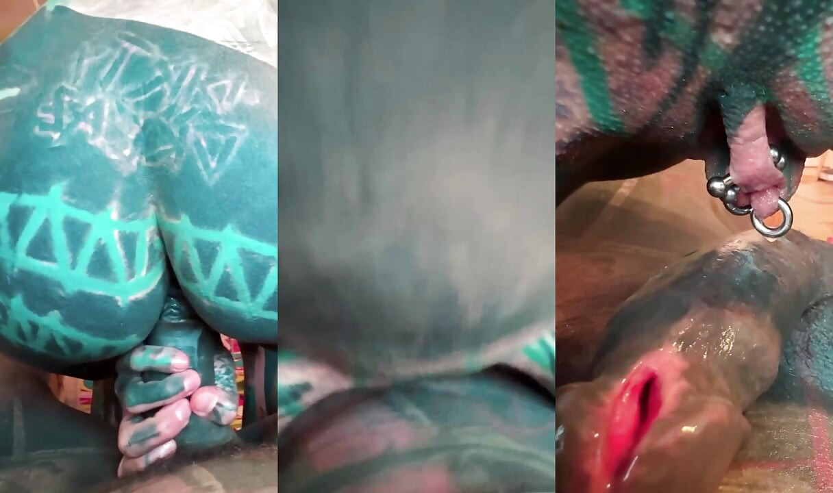 Tattooed Girl Takes POV Fuck and Creamy Finish