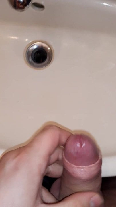 cum in bathroom