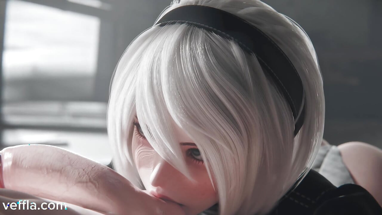 Yorha 2b Android follada duro: Nier Automata 3D hentai creampie penetración 4k NSFW