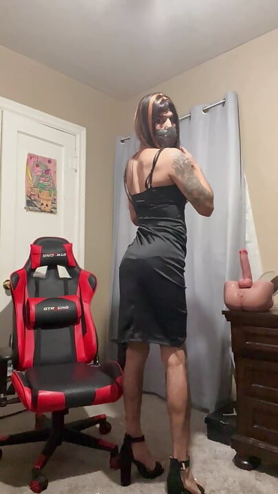 Being a naughty slut at home