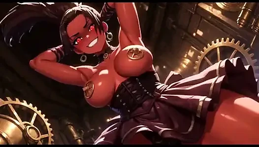 Cute Demon Women Bounce Boobs, Ai Animation