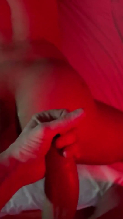 Thick, monstrous cock enters me for the first time in the red room | Clip 3