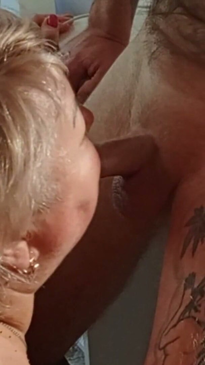 Stepmom gives me pleasure with her hands and mouth until I cum | Clip 1