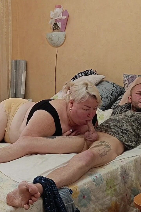 Cumshot From a Deep Blowjob From a Neighbor