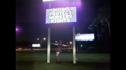 Traffic and short skirt