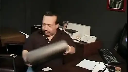 Randy Slut Gets a Fat Midget Pounding Her Cunt While Wearing White Nylons