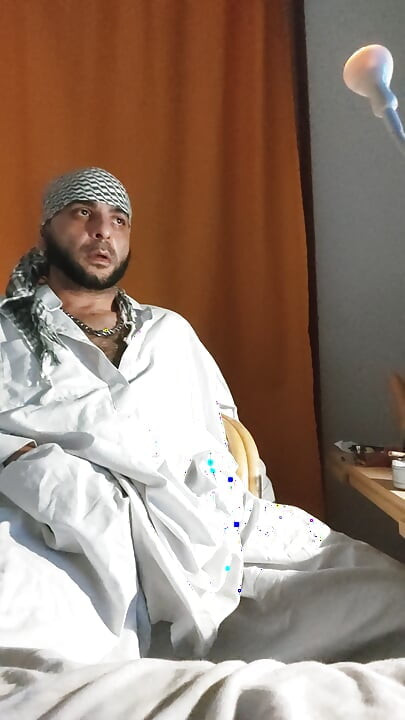 Dirtyjunkbro Dressed in Afghan Clothes, Cover Socks Piss in and Piss Drink