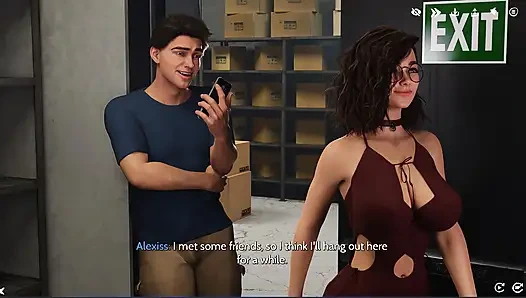 Şarap ve flörtten sonra Gabby Alexis'i Sue'dan vip striptiz ve tutkulu seks için gece kulübünün özel odasına çekiyor