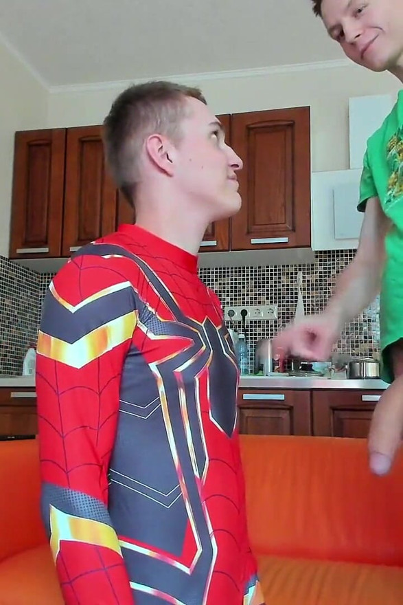 I Never Thought My Cock Would Be Sucked by a Superhero!