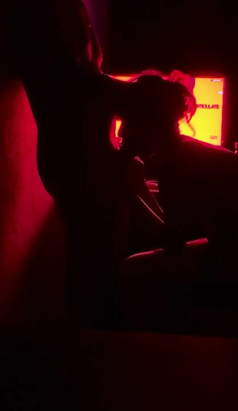 Intense Romanic Sex in Red Room Leads to Creampie After Blowjob