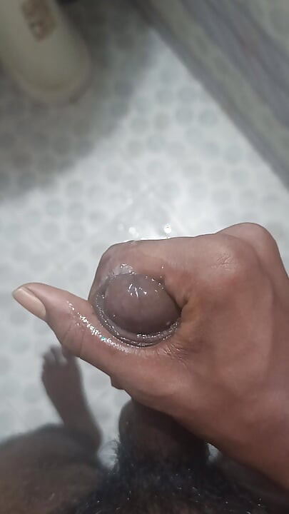 Bathroom Himself boy solo fingering