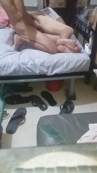 Spooning til min kone og splice fuck
