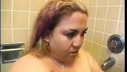Fat bitch Patty Parker lets some guy fuck her fat rolls