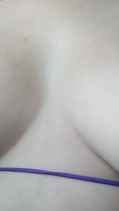 Big beautiful natural tits. Playing with my big boobs in the bathroom | Clip 1