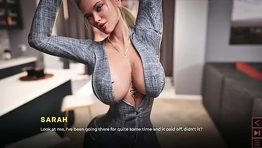 der synthetische milf-sara-witz mit mir in meinem haus