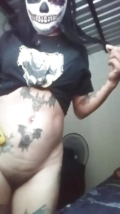 Petite playing alone with her wet pussy