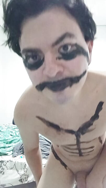 gay femboy sexy lingerie with cum shower
