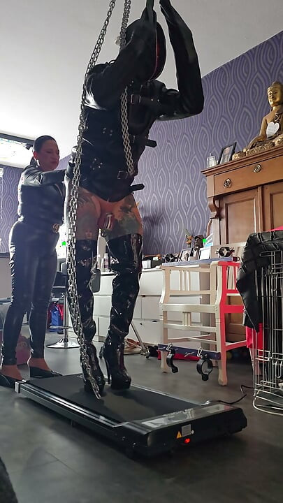 Fitness time for hubby slave