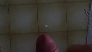 Solo-Männchen beim Abspritzen von Porno-Video